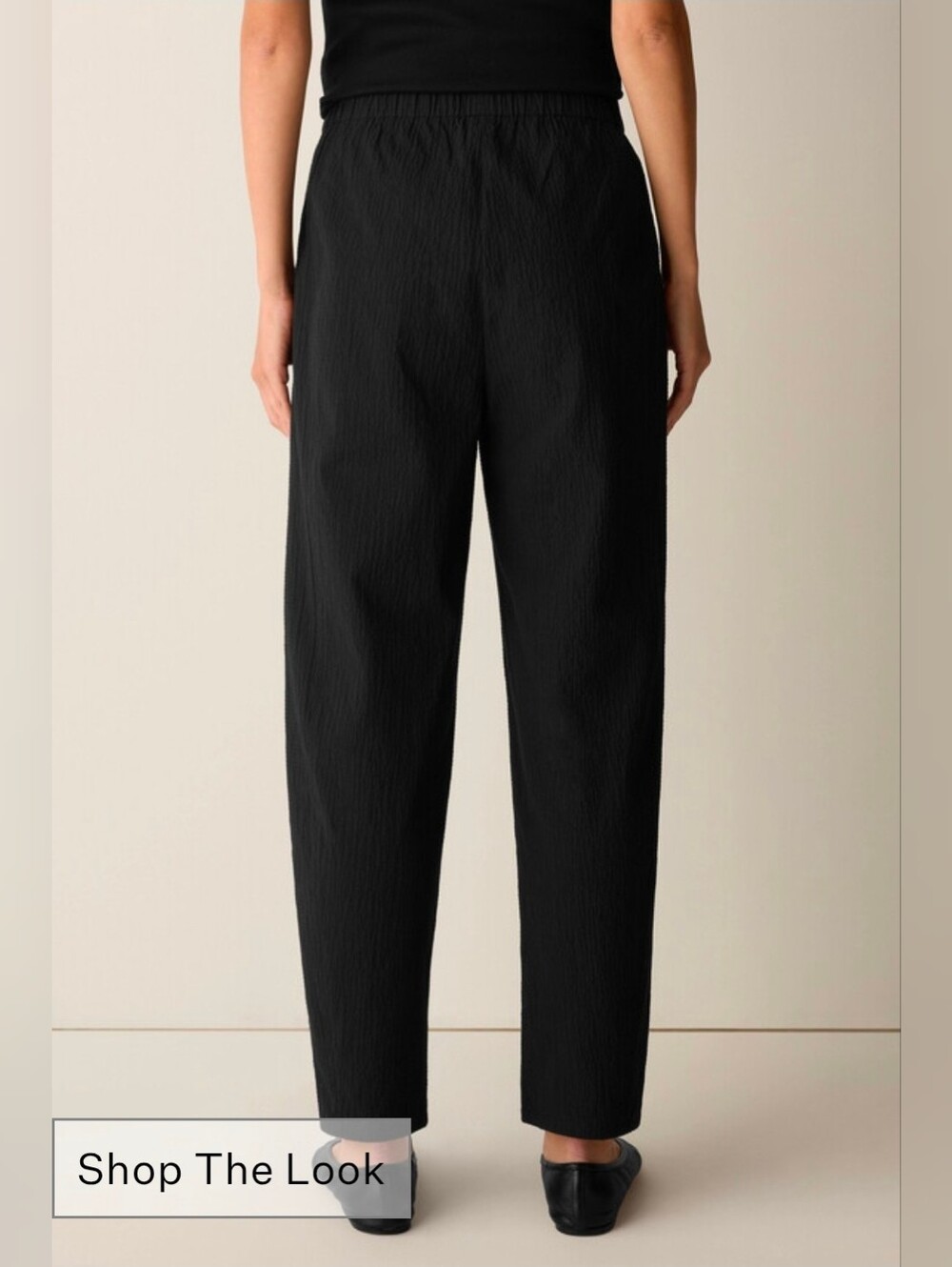 Eileen Fisher Organic Cotton Lantern Pant Ankle Length - Picture 3 of 10